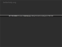 Tablet Screenshot of betterhelp.org